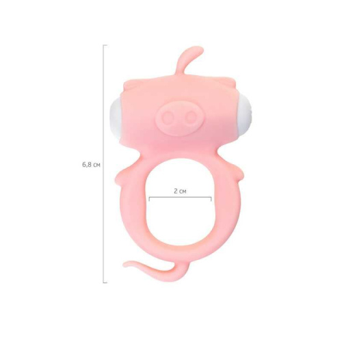 Toyfa A-Toys Kear Cock Ring - віброкільце, 6.8х2 см (рожевий) - купити в Україні | Секс шоп SEX-SHOP.ua